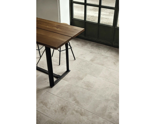 Carrelage sol et mur en pierre naturelle Bari 40 x 60 x 61 x 1,2 cm marron beige crème jaune gris vieilli au tambour