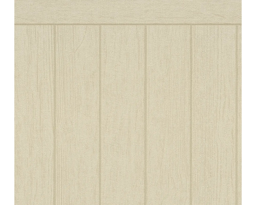 Soubassement mural 39803-3 planches de bois marron 5 m x 106 cm Papier peint aspect lambris en bois