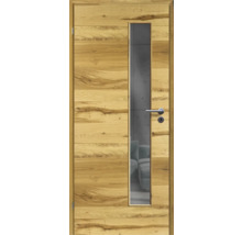 ZT Balkeneiche Furnier Quer 86x198,5 DIN Links MODERN 07 Glas Graphit