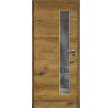 ZT Eiche Bronze Furnier Quer 61x198,5 DIN Links MODERN 07 Glas Graphit