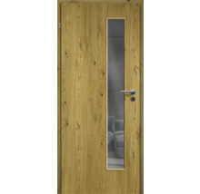 ZT Eiche Rustic Furnier Aufrecht 86x198,5 DIN Links MODERN 07 Glas Graphit