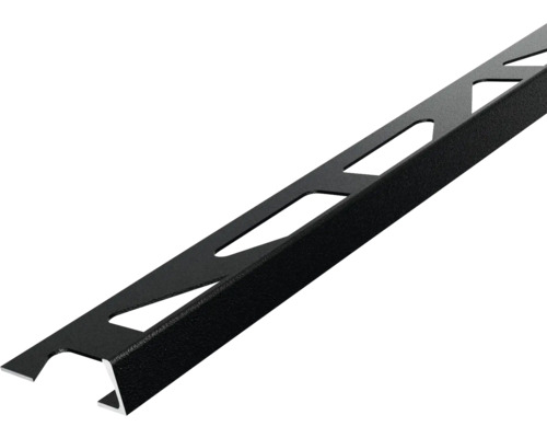 Profilé de finition d'angle Dural Durosol 6 mm longueur 250 cm alu revêtu par poudre noir mat