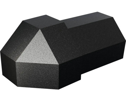 Angle extérieur Dural Duraplus Diamond 10 mm, lot de 2, métal coulé sous pression noir mat
