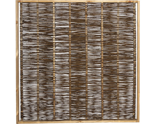 Sichtschutz Weide geölt 180 x 180 cm braun