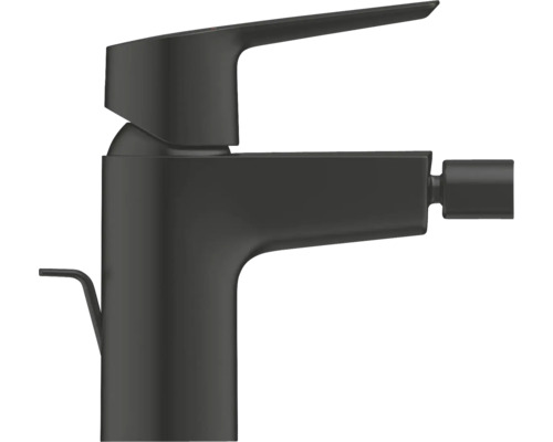 Schwarze Waschtischarmatur mit Auslauf