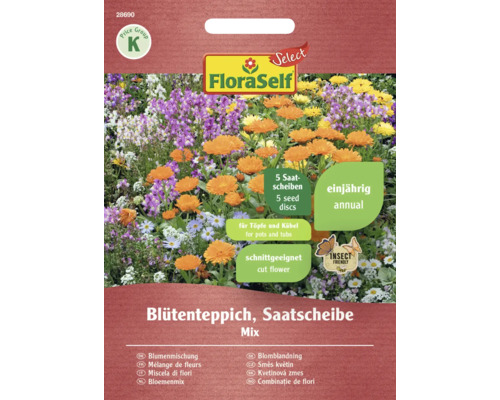 Blumenmischung Blütenteppich FloraSelf Select samenfestes Saatgut Blumensamen