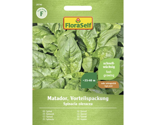 Épinard Matador FloraSelf graines fixées graines de légumes, pack promo