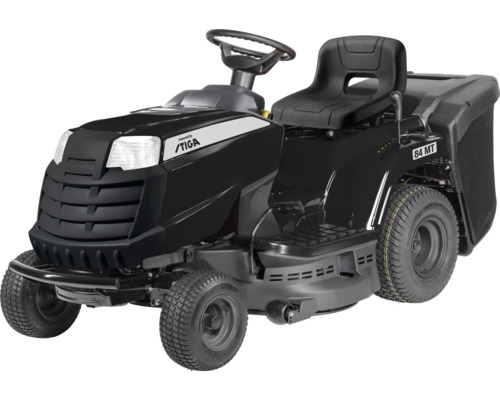 Rasentraktor mit Sitz und Grasfangkorb