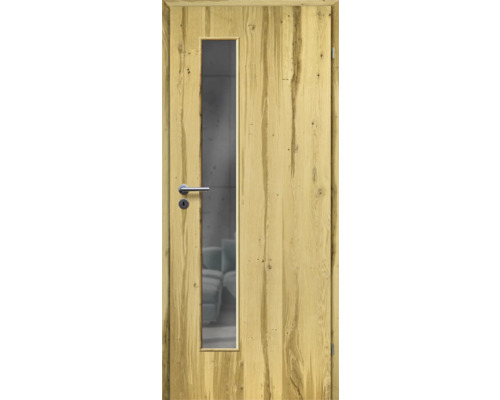 Porte d'intérieur poutre en chêne placage droit 86x198,5 tirant droit MODERN 07 verre graphite Porte d'intérieur poutre en chêne placage droit 86x198,5 tirant droit MODERN 07 verre graphite