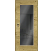 ZT Eiche Rustic Furnier Quer 61x198,5 DIN Rechts MODERN 08 Glas Dunkelgrau