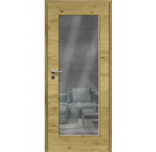 ZT Eiche Rustic Furnier Quer 61x198,5 DIN Rechts MODERN 08 Glas Graphit