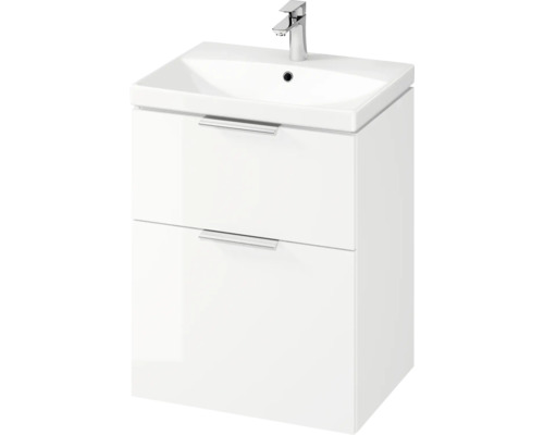 Meuble-lavabo avec deux tiroirs et robinetterie