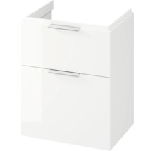 Meuble bas avec deux tiroirs pour salle de bain
