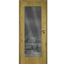 ZT Eiche Rustic Furnier Aufrecht 61x198,5 DIN Links MODERN 08 Glas Graphit
