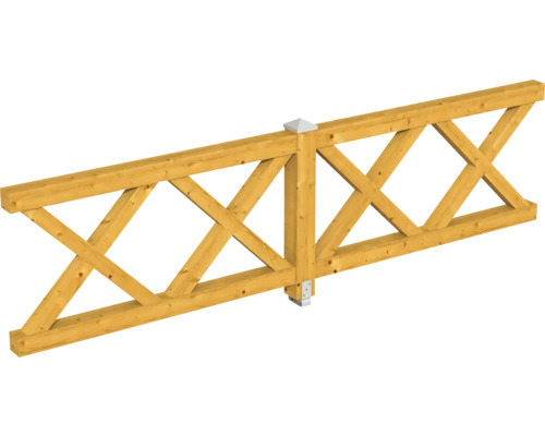 Balustrade croix diagonale SKAN HOLZ pavillon 4 angles Taille 2 chêne clair Balustrade croix diagonale SKAN HOLZ pavillon 4 angles Taille 2 chêne clair