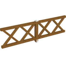 Pergola en bois avec entretoises et capuchon de poteau