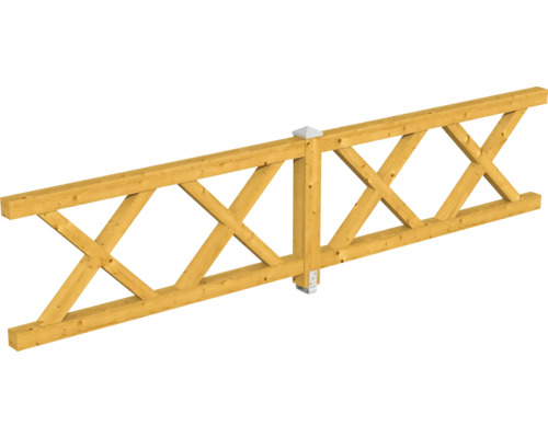 Balustrade croix diagonale SKAN HOLZ pavillon 4 angles Taille 3 chêne clair Balustrade croix diagonale SKAN HOLZ pavillon 4 angles Taille 3 chêne clair
