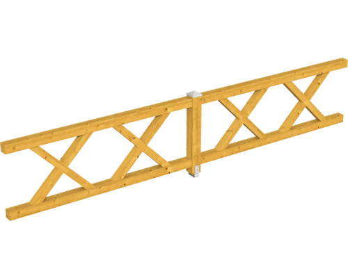 Balustrade croix diagonale SKAN HOLZ pavillon 4 angles Taille 4 chêne clair Balustrade croix diagonale SKAN HOLZ pavillon 4 angles Taille 4 chêne clair