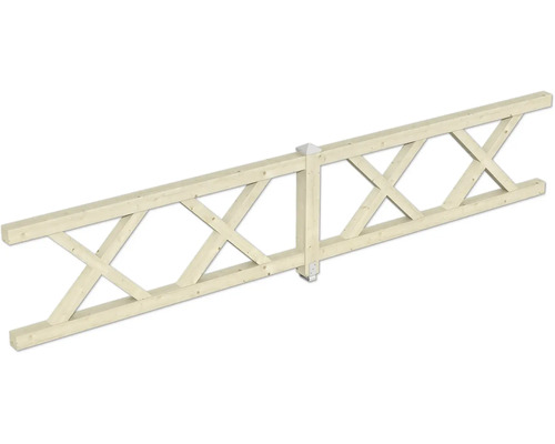 Brüstung Andreaskreuz SKAN HOLZ 4-Eck-Pavillon Gr.4 natur