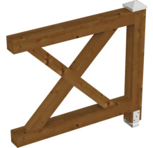 Construction en bois avec croisillons pour l''extérieur