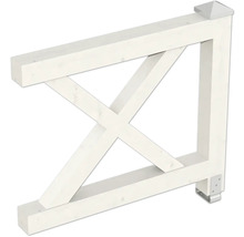 Holzrahmenelement mit Kreuzstreben zur Dekoration und Konstruktion