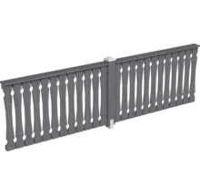 Balustrade coffrage de balcon SKAN HOLZ pavillon 4 angles Taille 2 gris ardoise