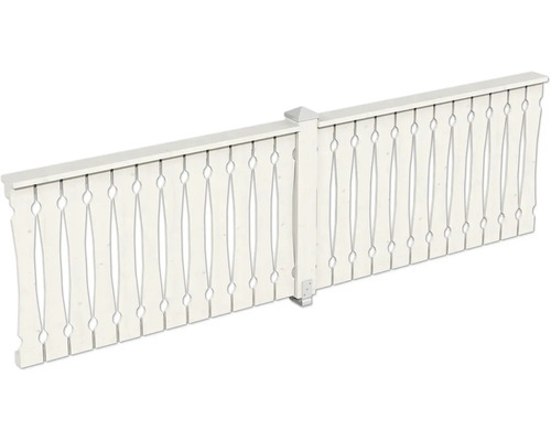 Balustrade coffrage de balcon SKAN HOLZ pavillon 4 angles Taille 2 blanc