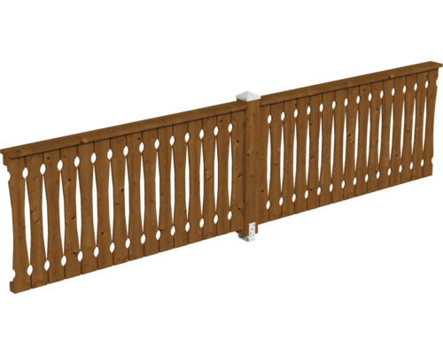 Balustrade coffrage de balcon SKAN HOLZ pavillon 4 angles Taille 3 noyer