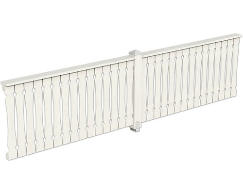 Balustrade coffrage de balcon SKAN HOLZ pavillon 4 angles Taille 3 blanc