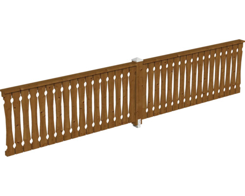 Balustrade coffrage de balcon SKAN HOLZ pavillon 4 angles Taille 4 noyer