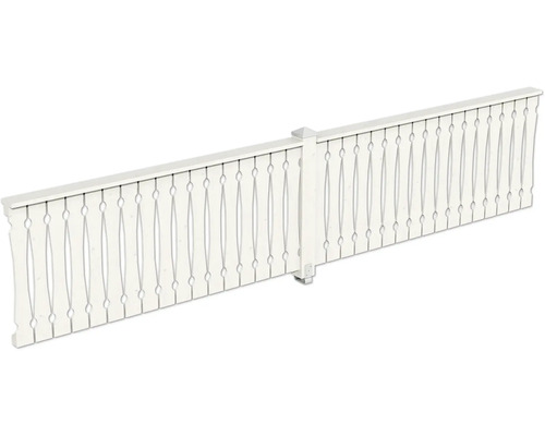 Balustrade coffrage de balcon SKAN HOLZ pavillon 4 angles Taille 4 blanc