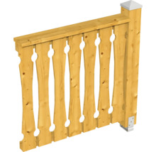 Balustrade coffrage de balcon SKAN HOLZ pavillon 4 angles 108 cm chêne clair