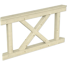 Élément de cadre en bois avec entretoise en forme de X pour la construction ou la décoration