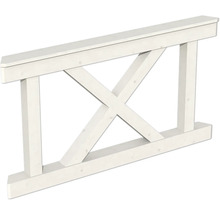 Kit de garde-corps en bois avec croisillons