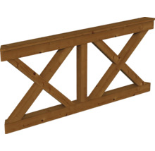 Élément de construction en bois avec croisillons en forme de X