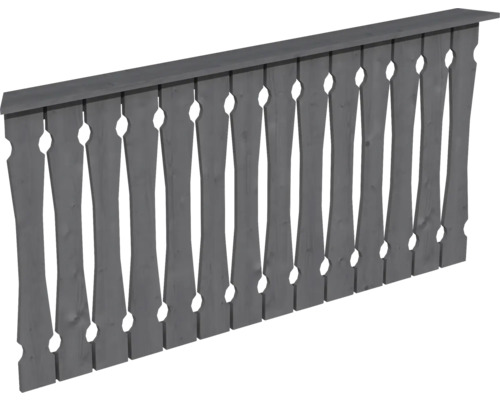 Balustrade coffrage de balcon SKAN HOLZ Nancy Taille 3 gris ardoise