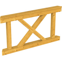 Poutre en bois avec croisillon
