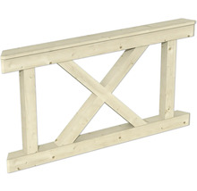 Panneau de clôture en bois avec motif en croix