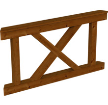 Panneau de clôture en bois avec croisillons