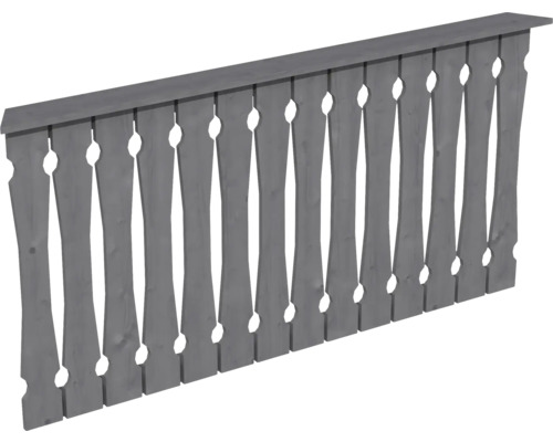 Balustrade coffrage de balcon SKAN HOLZ Nice Taille 3 gris ardoise