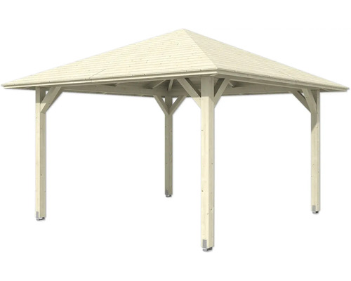 Holzpavillon mit quadratischem Dach für den Garten