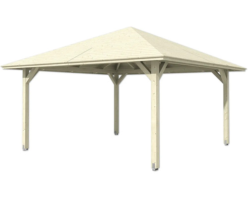 Holzpavillon mit rechteckigem Dach für den Garten