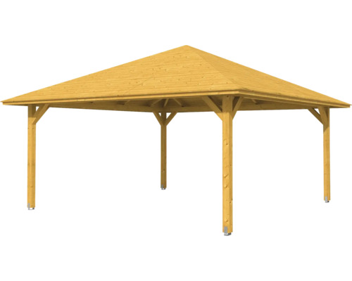 Pavillon de jardin en bois avec plan carré