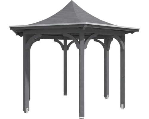 Pavillon de jardin en bois avec toit pointu