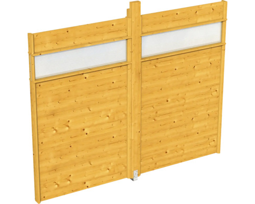 Seitenwand Lichtband SKAN HOLZ Toulouse 270 x 209 cm Eiche hell