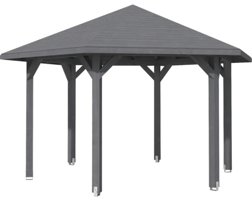 Pavillon de jardin en bois avec toit hexagonal