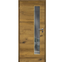 ZT Eiche Bronze Furnier Quer 73,5x198,5 DIN Links MODERN 07 Glas Graphit