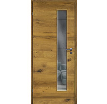 ZT Eiche Bronze Furnier Quer 86x198,5 DIN Links MODERN 07 Glas Graphit