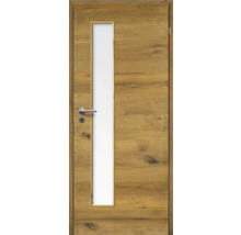 ZT Eiche Bronze Furnier Quer 61x198,5 DIN Rechts MODERN 07 Glas Satiniert