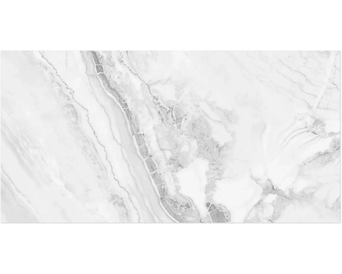 Muster einer weißen Marmorfliese mit grauen Maserungen